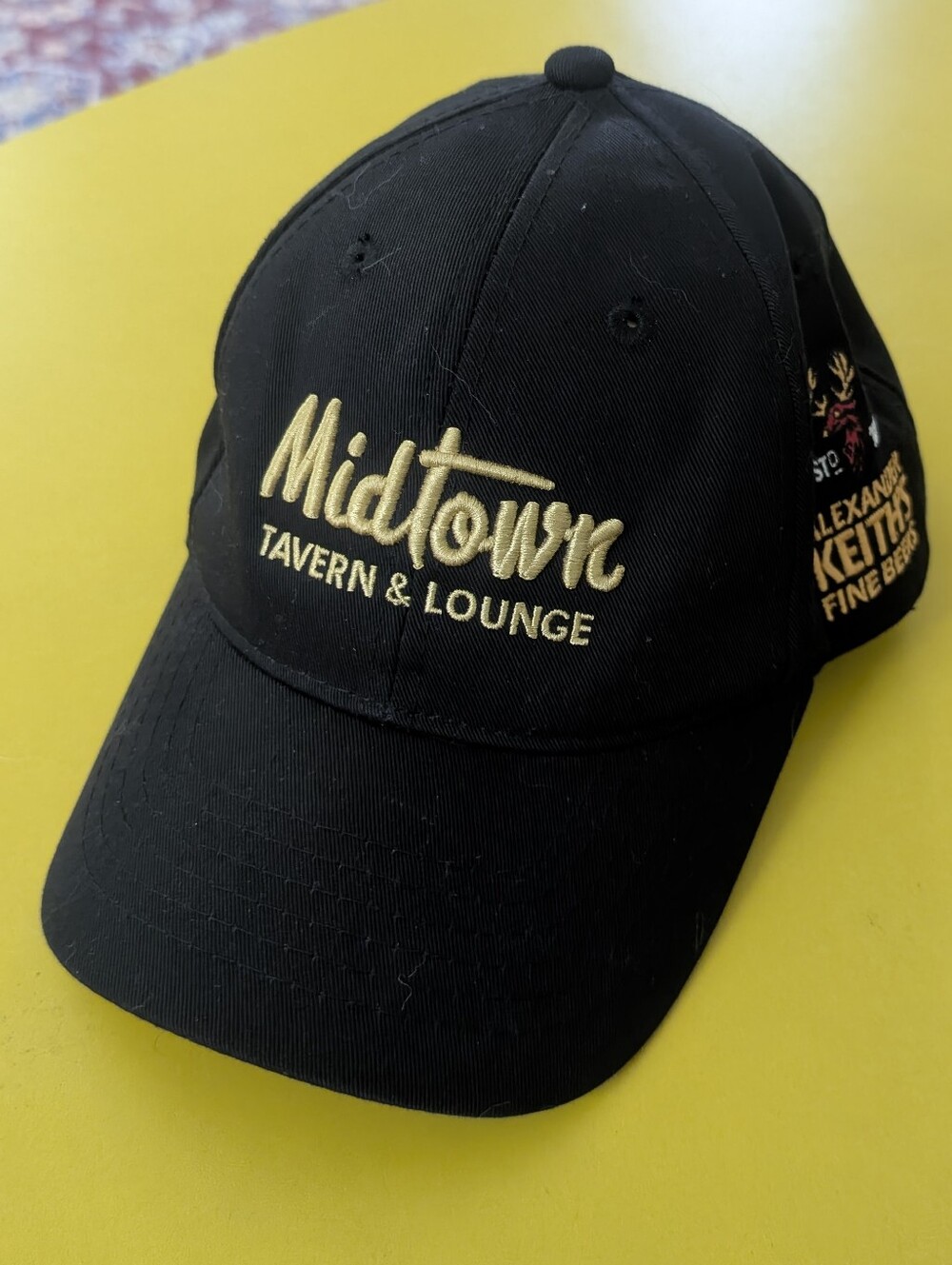 Midtown Tavern & Lounge Halifax Keith's Black & Gold Embroidered Baseball Cap